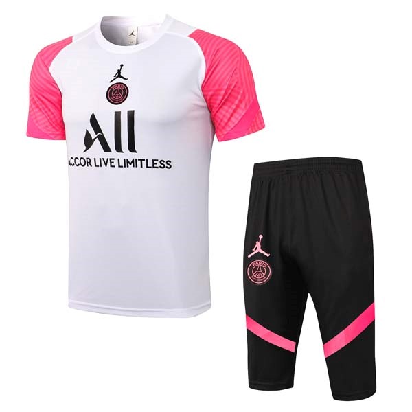 Camiseta Entrenamiento Paris Saint Germain Conjunto Completo 2022 Blanco Rojo